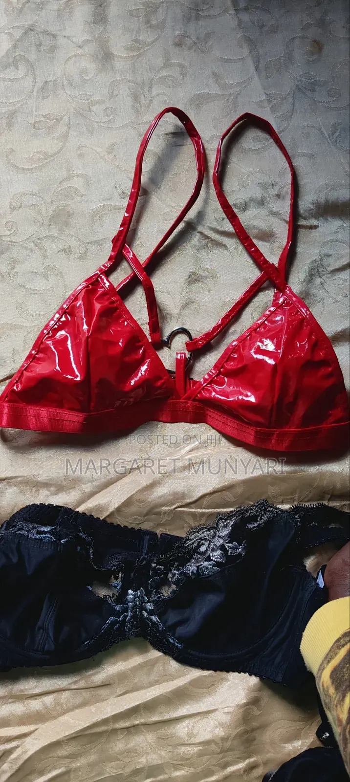 Red and Black Fancy Bras