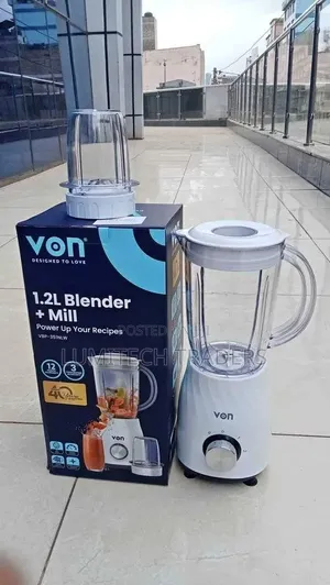 Von 2in1 1.2 Litres Electric Blender White