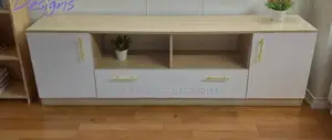 Cairo Modern Designed Tv Stand 6 Feet - White Oak/ White