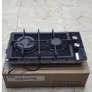 Haier Glass Inbuilt 2 Burner With Wok Burner Hob Cooker