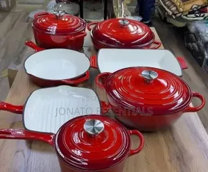 11-Piece Heavy Duty Enamel Cast Iron Cookware Set + Lids