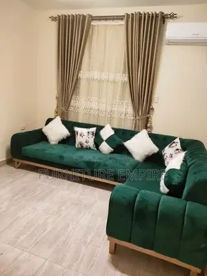 Emerald Green L- Seat Sofa