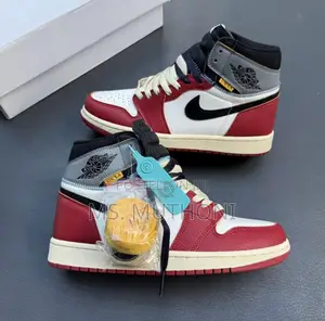 Air Jordan 1 X Union Varsity Red and Shadow Grey Size 37-45