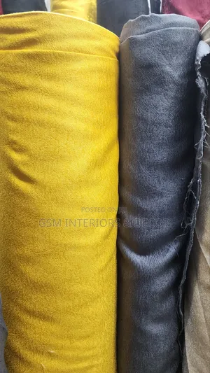 Dark Grey and Mustard Yellow Curtains in Soft Plain Fabric
