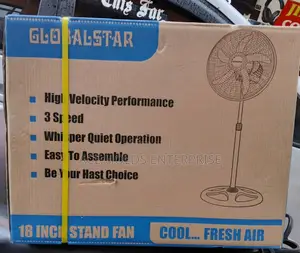 18-Inch Globalstar Fan, 3 Speed Settings, and Whisper Quiet Operation