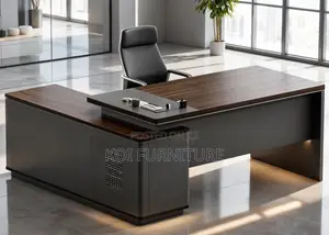 Office Desk; 1.8 Meters Royal Teak Executive Office Desk