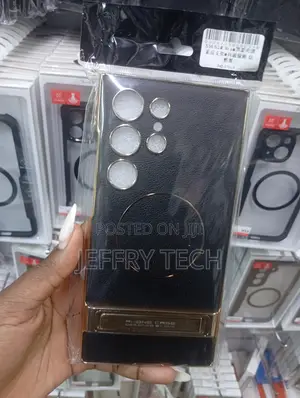 Leather Magnetic Phone Case for the Samsung Galaxy S24 Ultra.