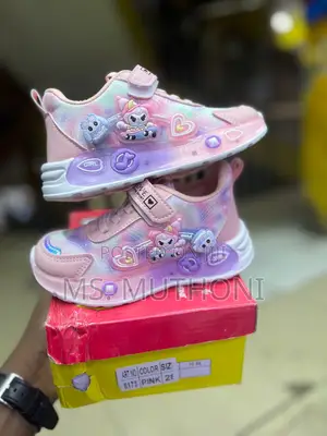 Kids Pink and Purple "Wutering Fancy" Sneakers Size 26-36