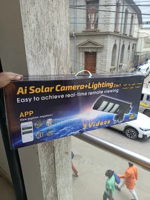 Real Time Remote Viewing 2 in 1 Ai Solar Camera + Lighting