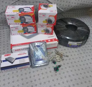 Hikvision 4 CCTV Camera Complete Kit-( With Night Vision +