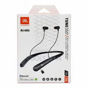 JBL Tune 355bt / Mj-6955 Wireless Neckband Earphones - Pure Bass Sound