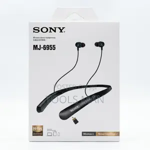 Sony Mj-6955 Wireless Neckband - Hi-Res Audio, Noise Canceling Mic