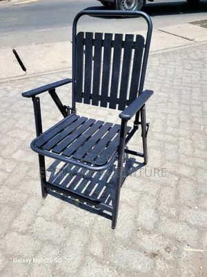 Black Plastic Foldable Chair