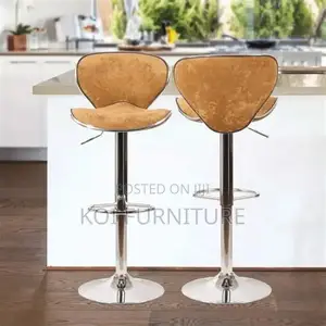 Barstools; Blarrae Leather Adjustable Barstools