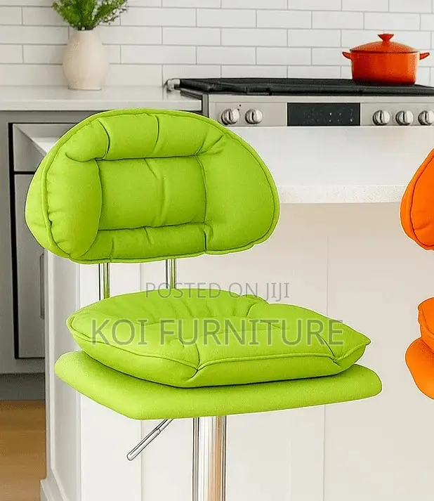Barstools; Blarrae Leather Adjustable Barstools