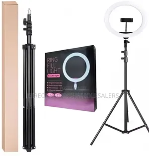 Table Ring Light With 2 Phone Holders – Best for Streaming, Recording