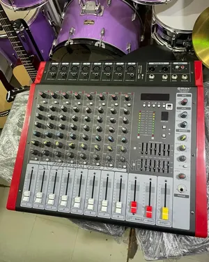 Audio Powered Mixing Console With Bluetooth and Usb 8 and 12 Channel