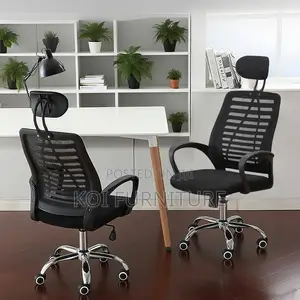 Office Chairs; Ergonomic Office Headrest Chair With Liftable Height
