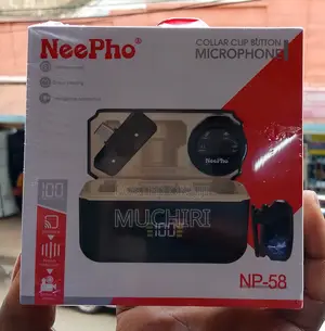 Neepho Collar Clip Button Wireless Microphone