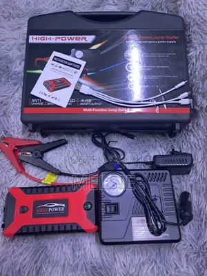 Jump Starter Power Bank With Air Compressor for Roadside Emergencies