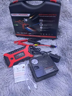 Car Jump Starter Power Bank With Air Compressor Emergency Light