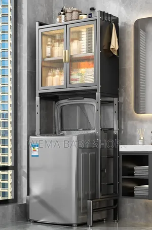 Premium Washing Machine Organizer With Dust-Proof Locker