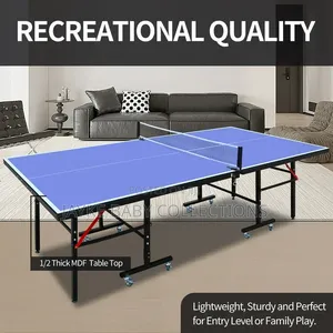 Foldable Table Tennis Table – Fun Indoor Games Fitness