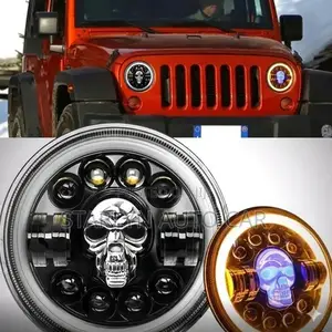 7-Inch Skull Led Headlights – Ultimate Custom Style Performance