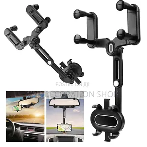 360° Swivel Adjustable Angles Rearview Mount Phone Holder