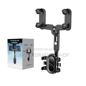 Rearview Mount Phone Holder With Silicone Pads to Hold Phone Securely