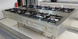 Combined Stainless Steel 10-Burner Cooker (High Pressure