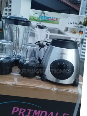 Primadel 3 in 1 Blender – Glass Jar 1.5l, Grinder Mill