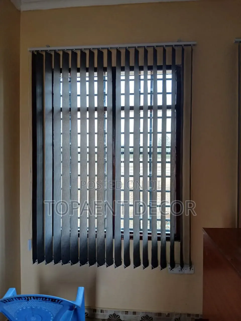 Black Neutral Colour Window Vertical Office Blinds