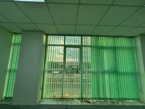 Green Vertical Blinds With Beautiful View