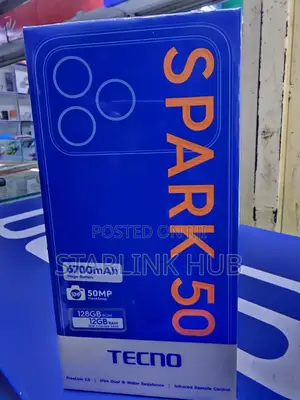 New Tecno Spark 50 128 GB Black