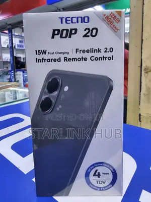 New Tecno Pop 20 128 GB Black
