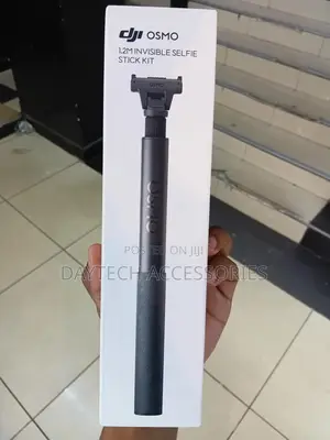 This Is a Dji Osmo 1.2m Invisible Selfie Stick Kit in Black.