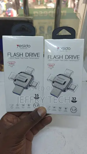 Yesido 4 in 1 32 Gb Usb Flash Drive, Lightning, Mirco Usb, Type-C, Fl1