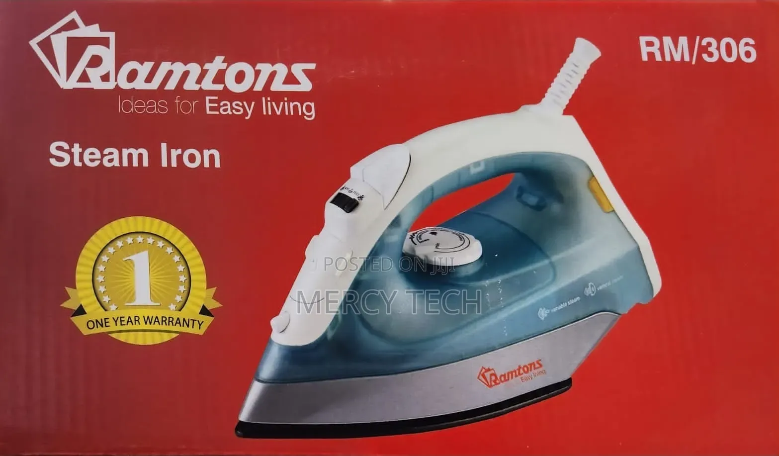Ramtons Steam Iron – Model Rm/306