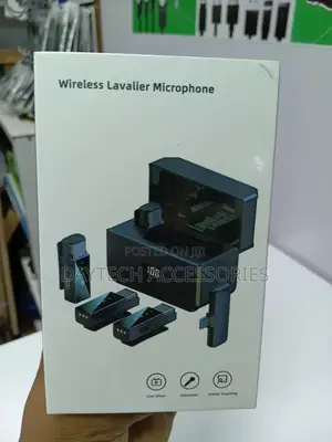 4-in-1 Noise Reduction Wireless Lavalier Microphone Set.