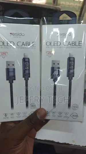 Yesido Ca138l Oled Cable, Smart Charging and Data Transfer for iPhonee