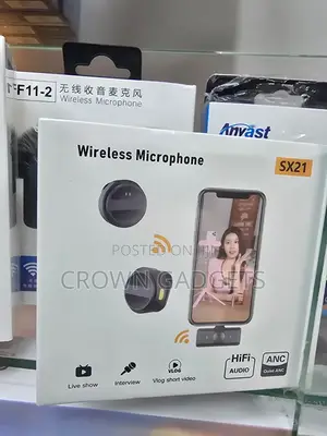 Sx21 Wireless Lavalier Mic iPhone Android Camera 20m