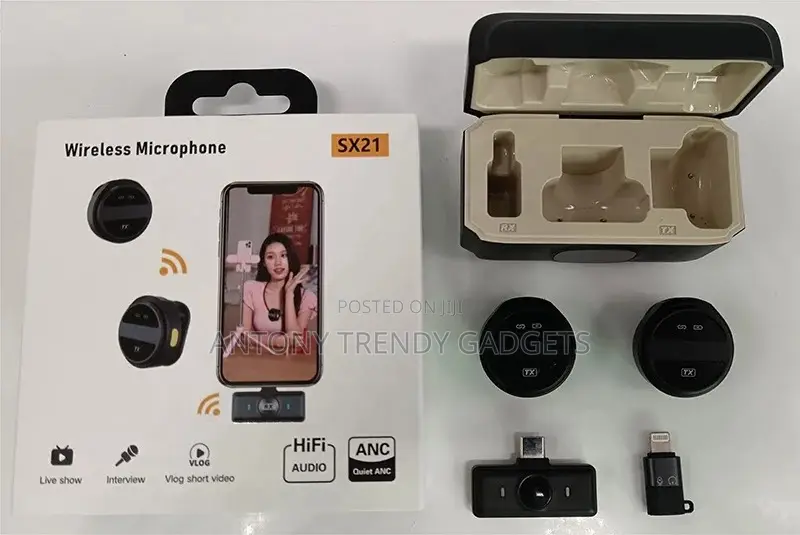 Sx21 Plug Play Wireless Microphone iPhone Android Cam