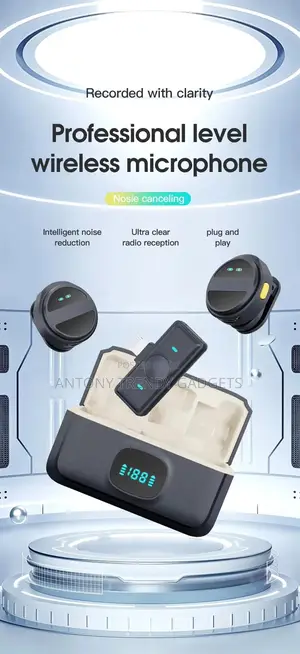 Sx21 Portable Wireless Microphone Anc 20m Recording