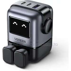 Ugreen Uno Charger 65w 3-Port Robot Gan Fast Charger
