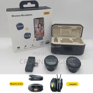 Sx21 Wireless Microphone Kit, Clip on Wireless Lavalier Mic