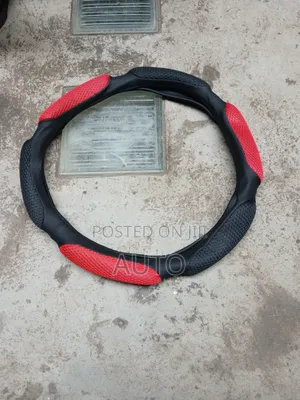 Sport Red Black Steering Wheel Cover – Anti Slip Grip Universal Fit