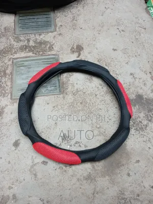 Red Black Car Steering Wheel Cover – Sport Style Grip Cover Universal