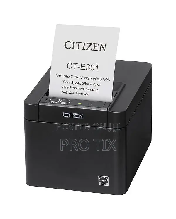 Citizen Ct-E301 Receipt Printer Lan Usb Serial Black Pos