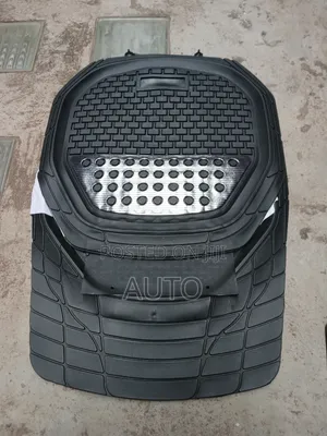 Black Silver Car Floor Mats – Universal Luxury Interior Mats Full Set